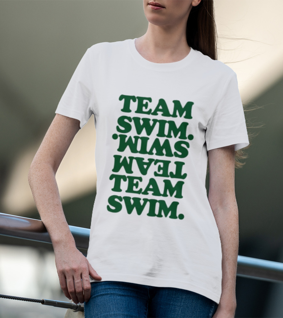 Johnnyswim Team Swim Team Swim Text Stacked T-Shirt