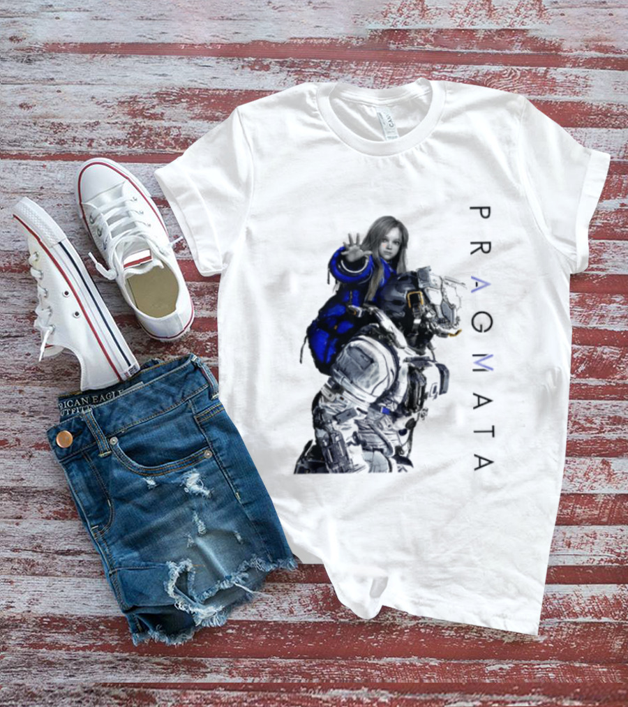 PRAGMATA Character Holding Space Explorer Scene T-Shirt