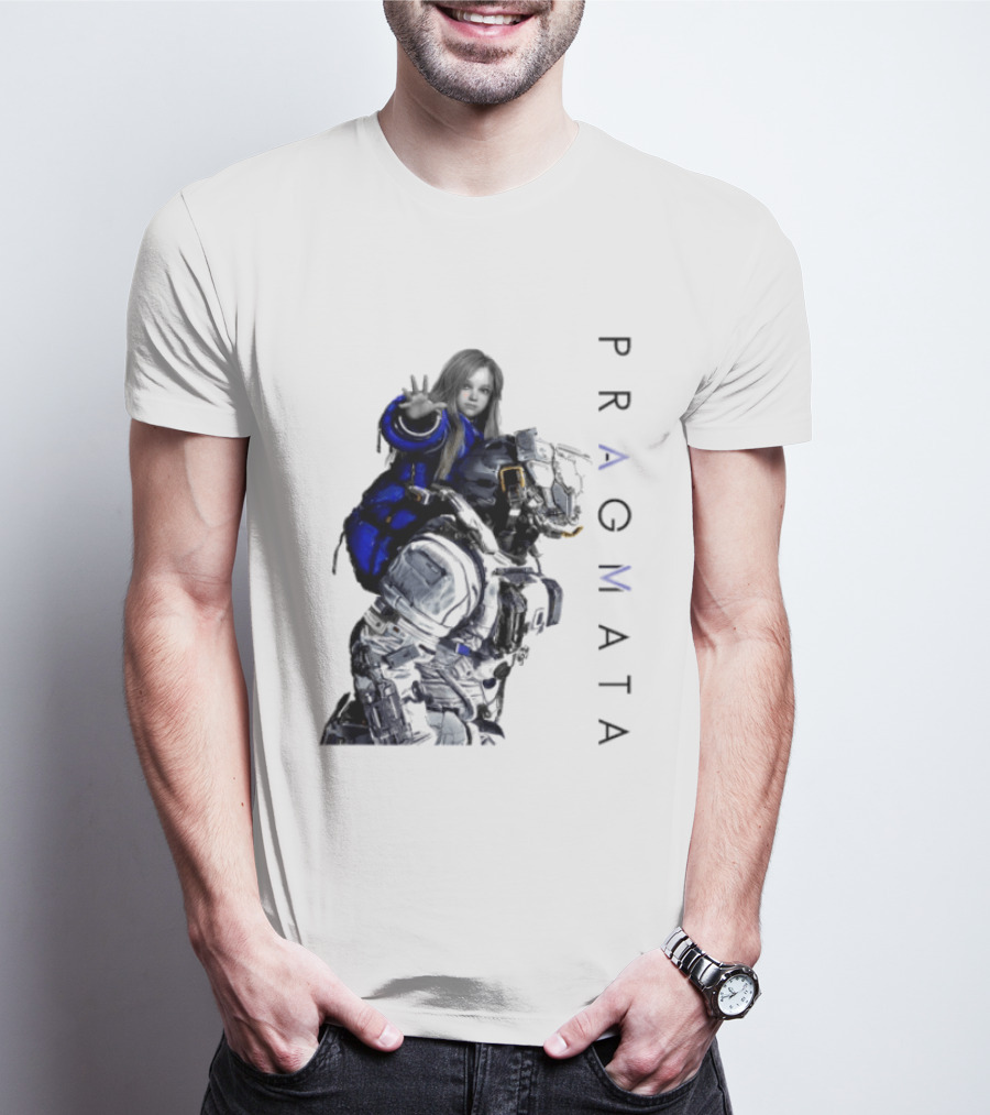PRAGMATA Character Holding Space Explorer Scene T-Shirt