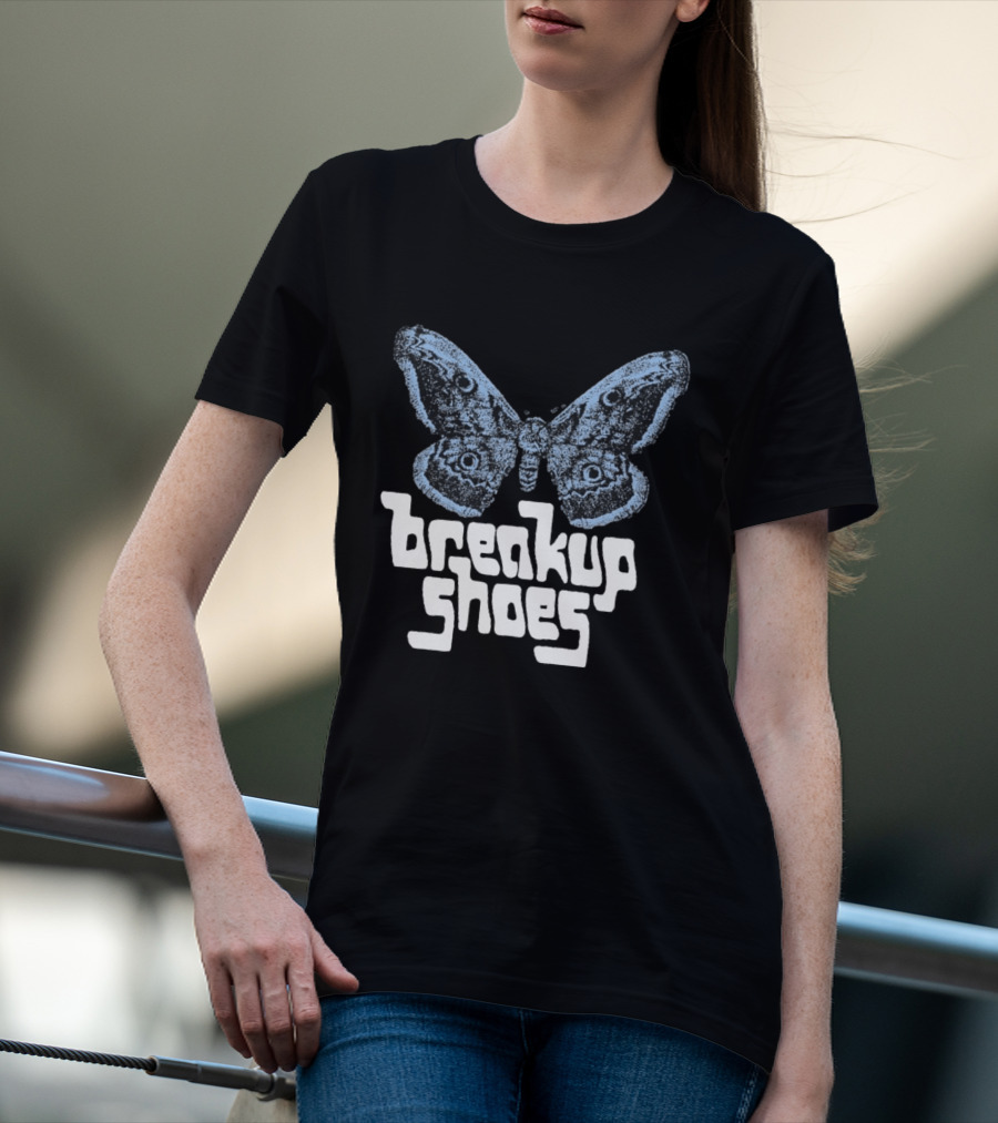 Breakup Shoes Blue Black Moth T-Shirt