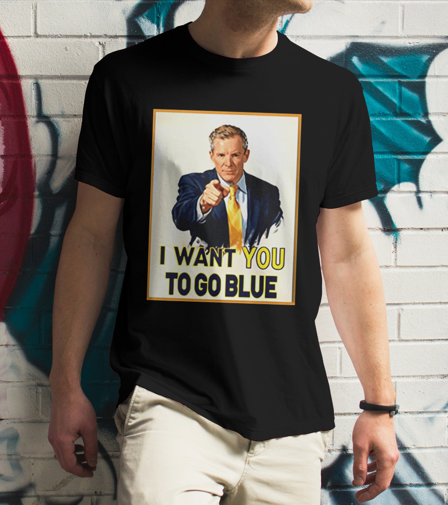 Dusty May I Want You To Go Blue Michigan Wolverines Basketball T-Shirt