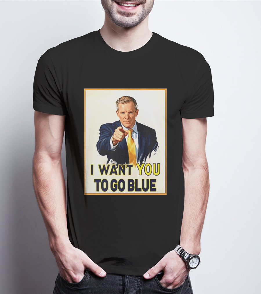 Dusty May I Want You To Go Blue Michigan Wolverines Basketball T-Shirt