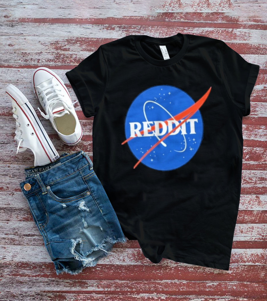 Reddit Nasa Crossover Space Motif T-Shirt
