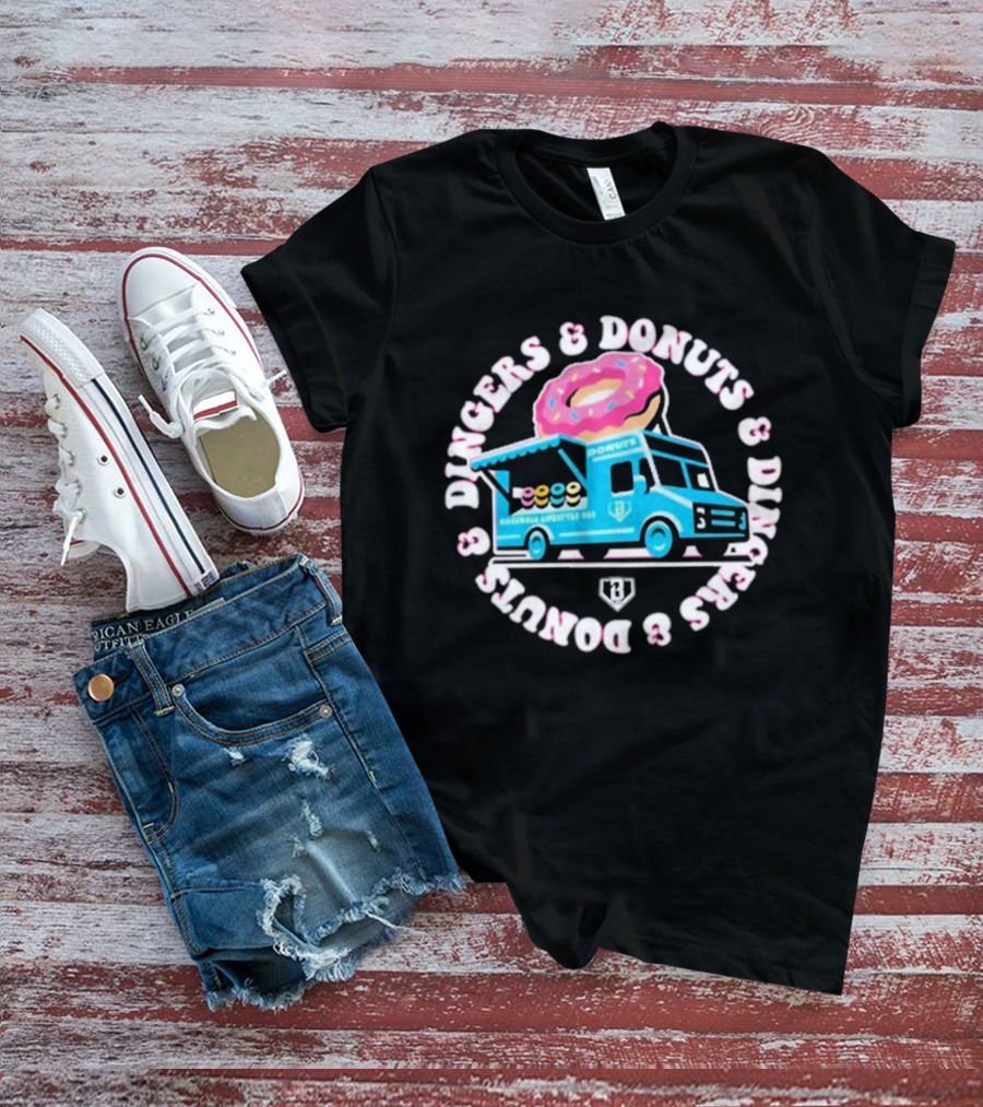 Baseball Lifestyle 101 Dingers And Donuts Youth Donut Truck T-Shirt