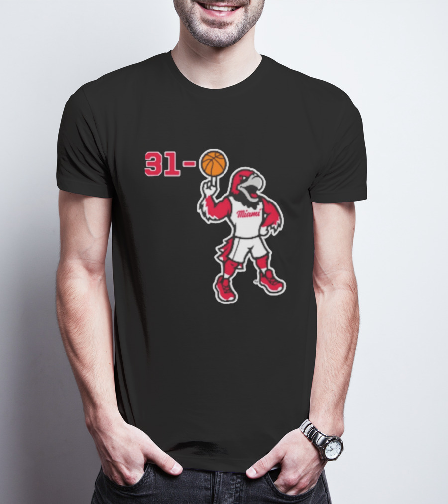Miami RedHawks Basketball Swoop 31 0 T-Shirt
