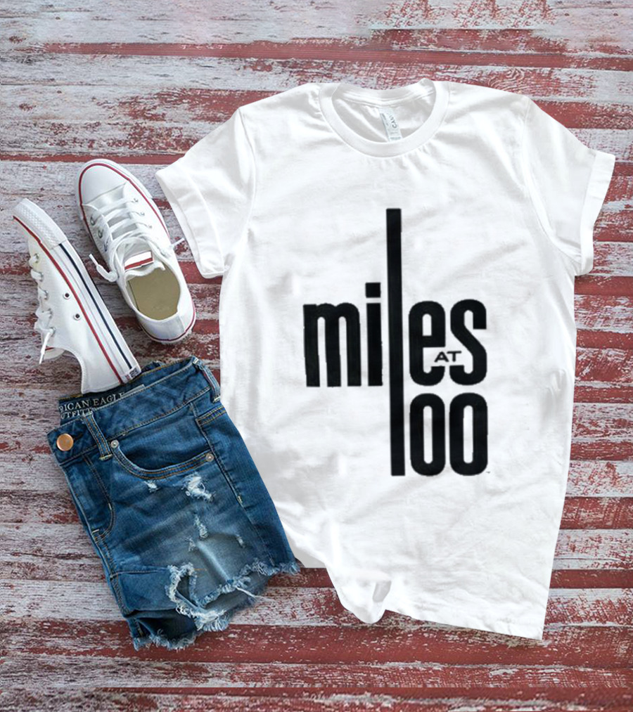 Miles Davis Miles At 100 Black T-Shirt