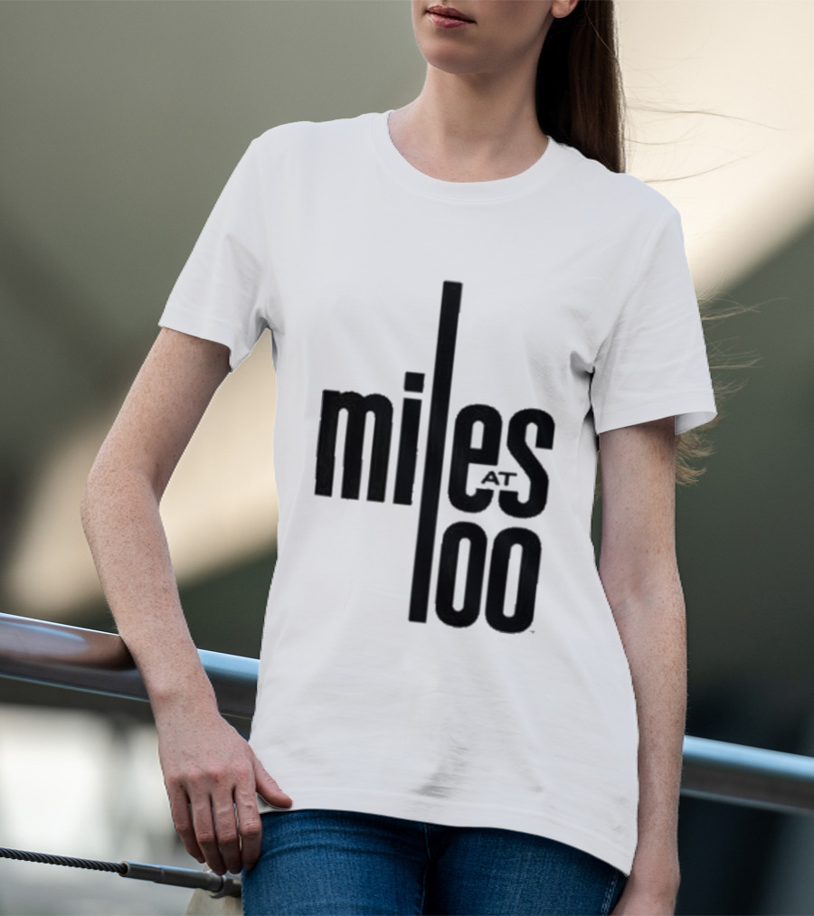 Miles Davis Miles At 100 Black T-Shirt