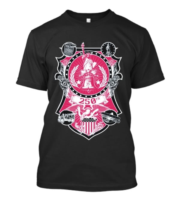 250th Commemorative Liberty Bell Stars And Stripes Celebration T-Shirt