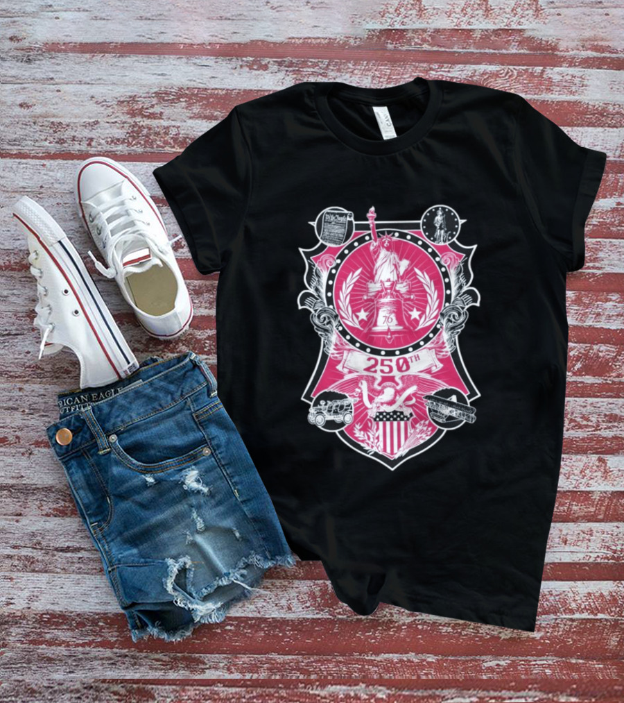 250th Commemorative Liberty Bell Stars And Stripes Celebration T-Shirt
