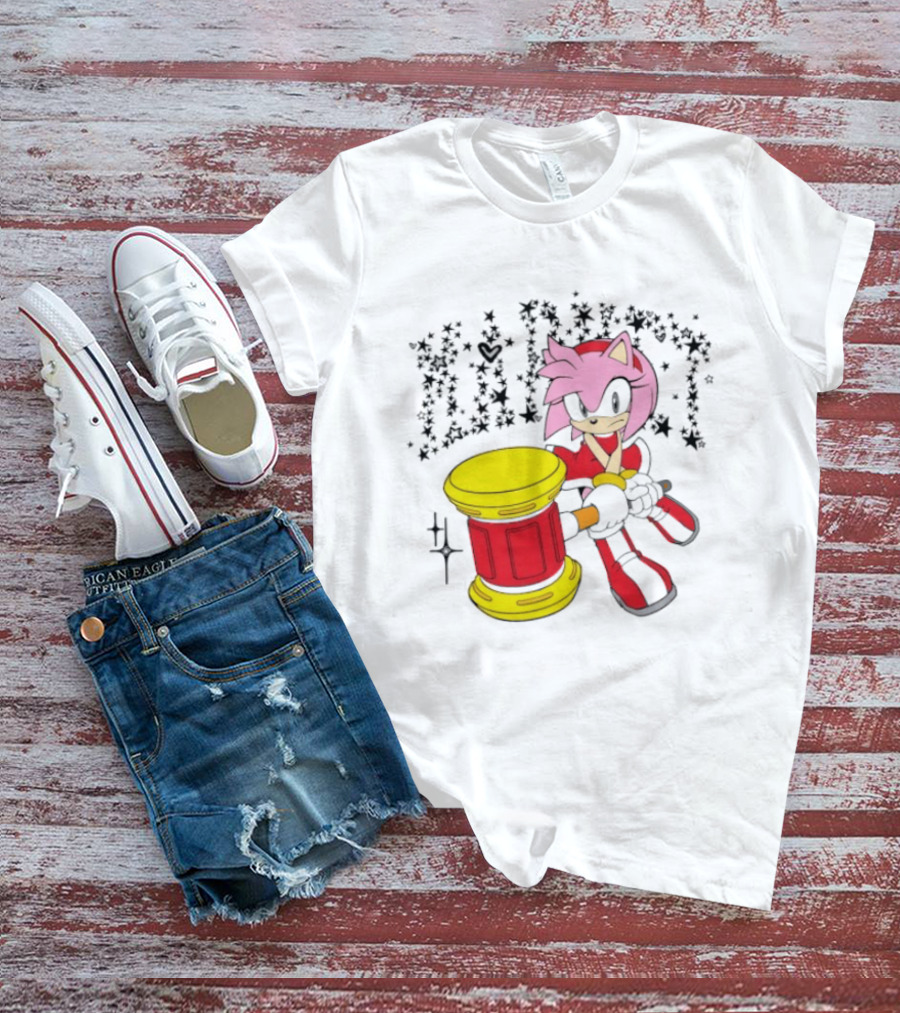 TiaCorine X Hedgehog Amy Rose Collaboration T-Shirt