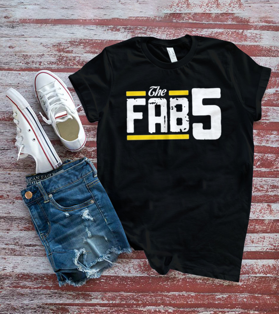 The Fab 5 Bold Yellow Accents T-Shirt