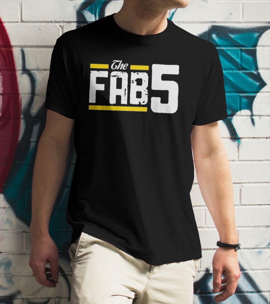 The Fab 5 Bold Yellow Accents T-Shirt