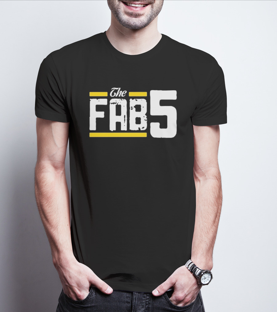The Fab 5 Bold Yellow Accents T-Shirt