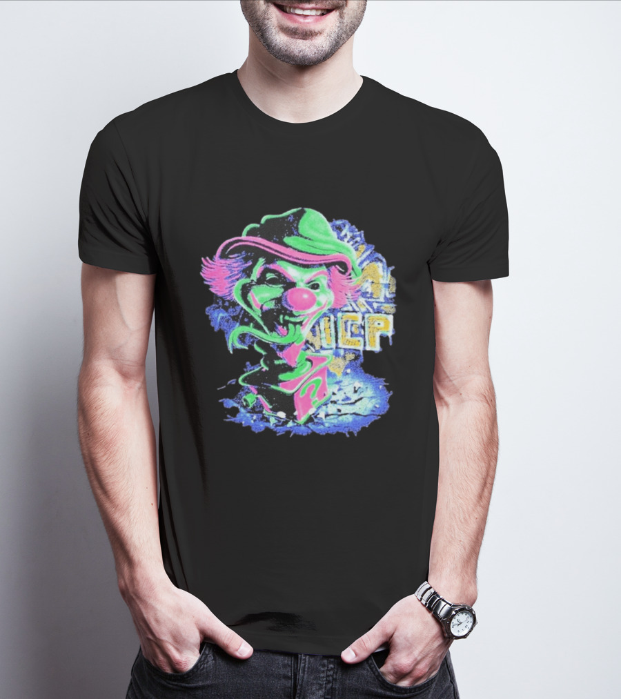 Insane Clown Posse ICP Jack In The Riddle Box Psychedelic Clown T-Shirt