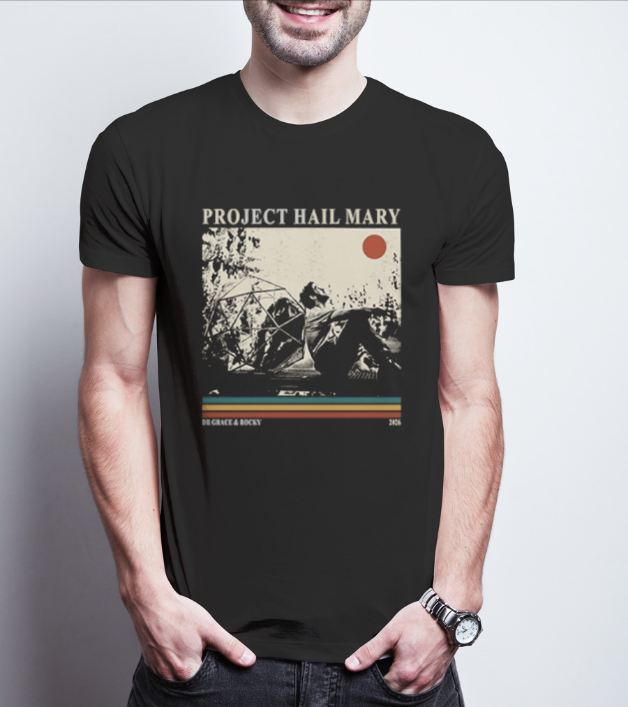 Project Hail Mary Dr Grace & Rocky 2021 Vintage Cover T-Shirt