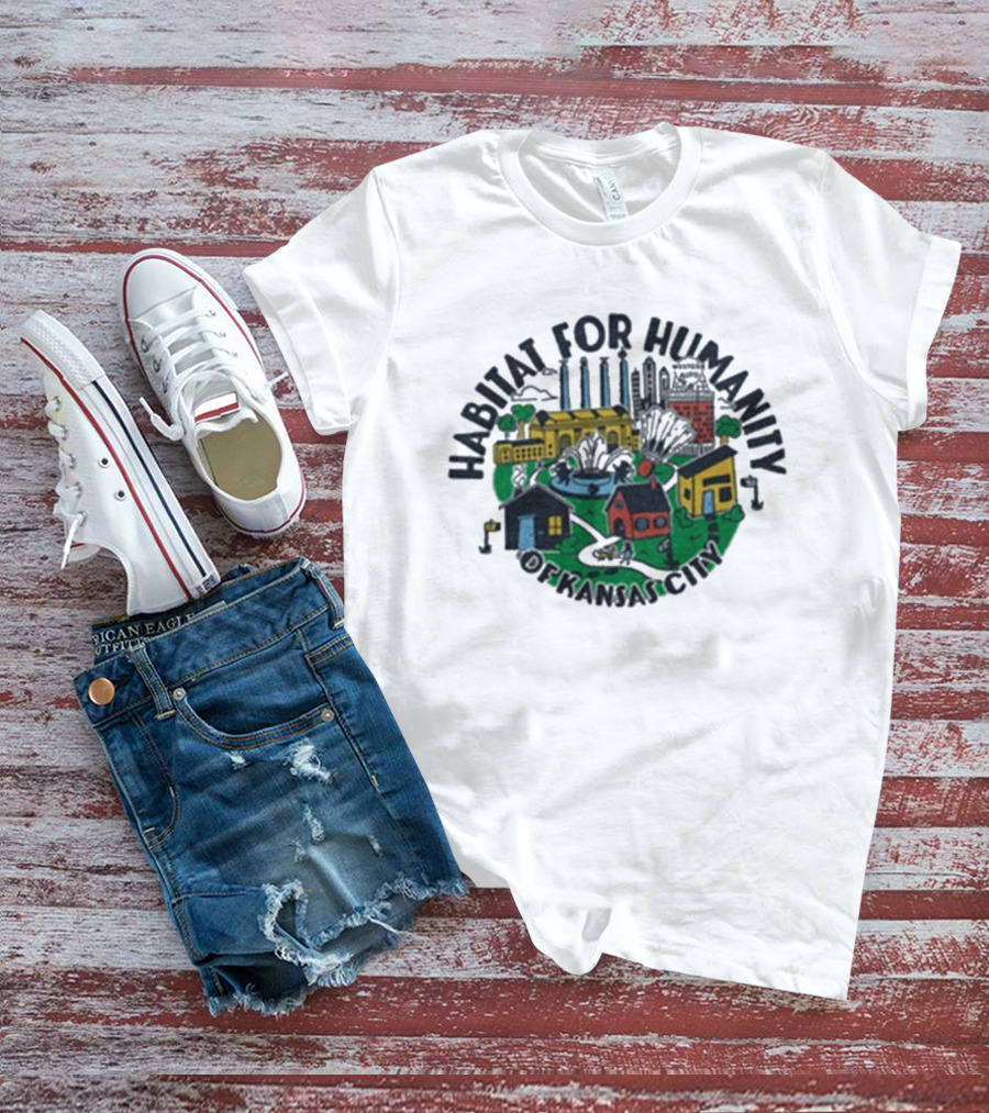 Habitat For Humanity Kansas City Community Housing Ash T-Shirt