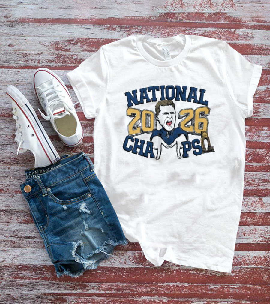 Michigan Wolverines National Champs 2026 Coach Trophy T-Shirt