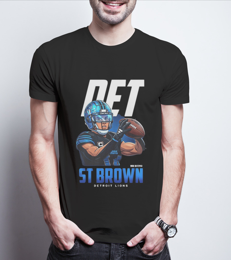 DET St Brown Detroit Lions Football T-Shirt