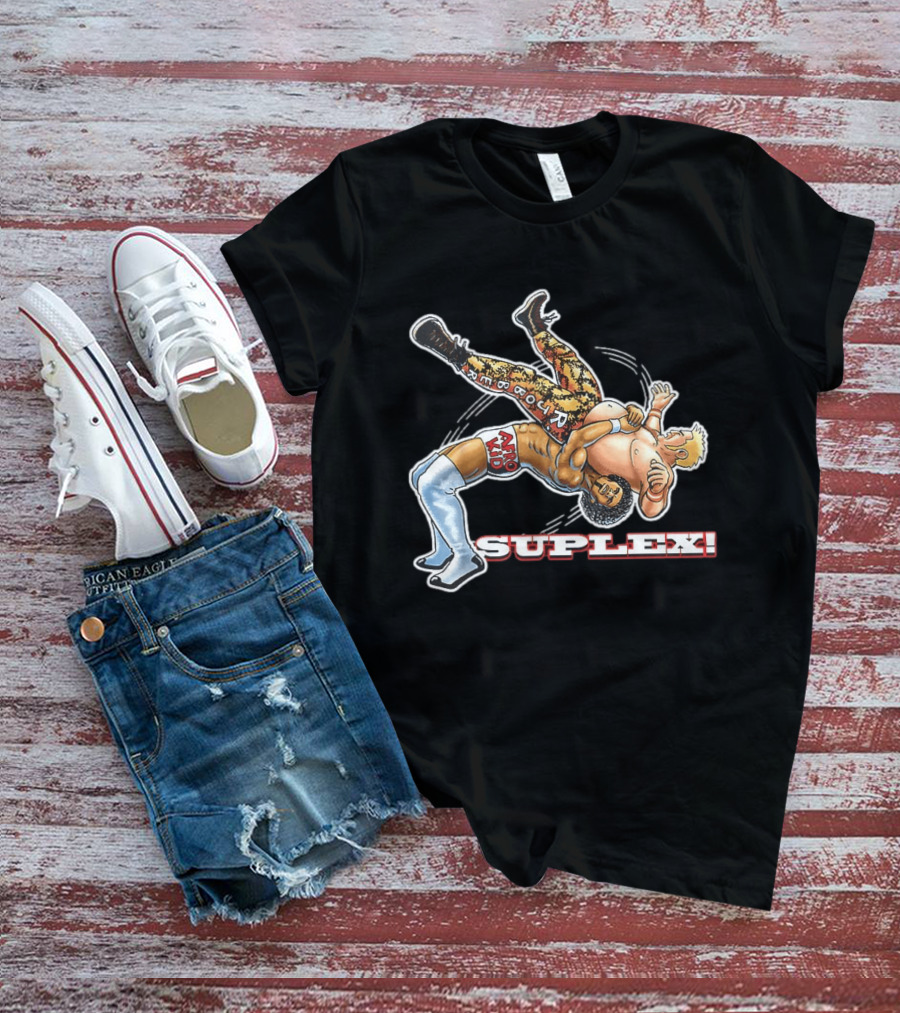 Saytoons Afro Kid Suplex Wrestling Action T-Shirt