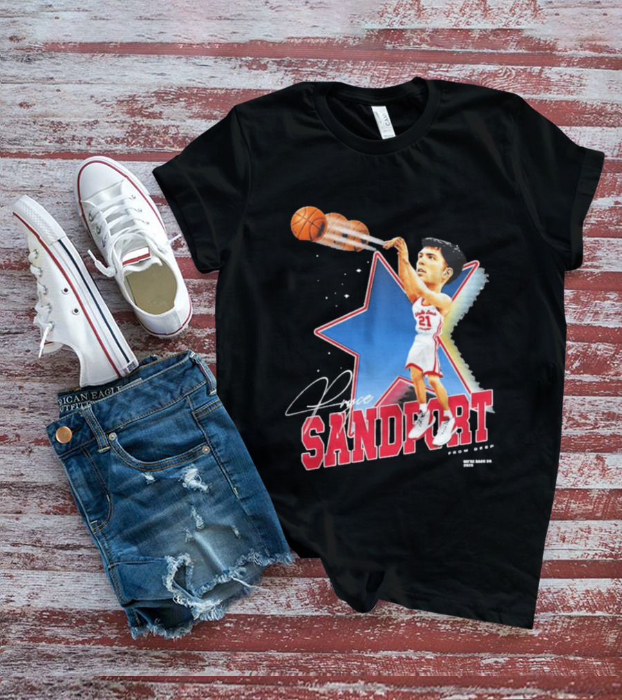 Pryce Sandfort From Deep Were Back Basketball Star T-Shirt