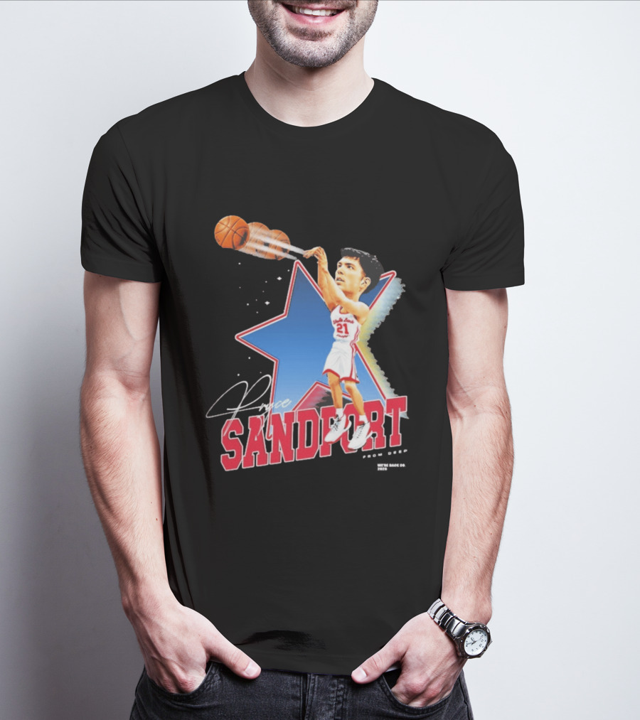 Pryce Sandfort From Deep Were Back Basketball Star T-Shirt