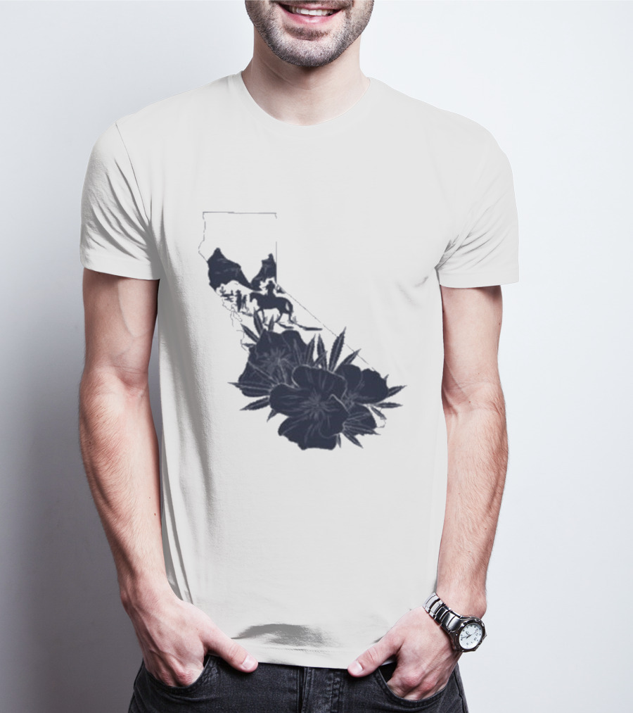 Crooks & Castles Califas California Script Floral T-Shirt