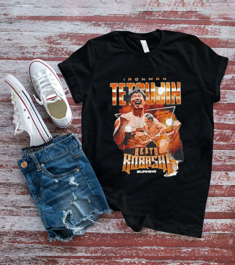 Ironman Tetsujin Kenta Kobashi Burning Japanese Wrestler T-Shirt