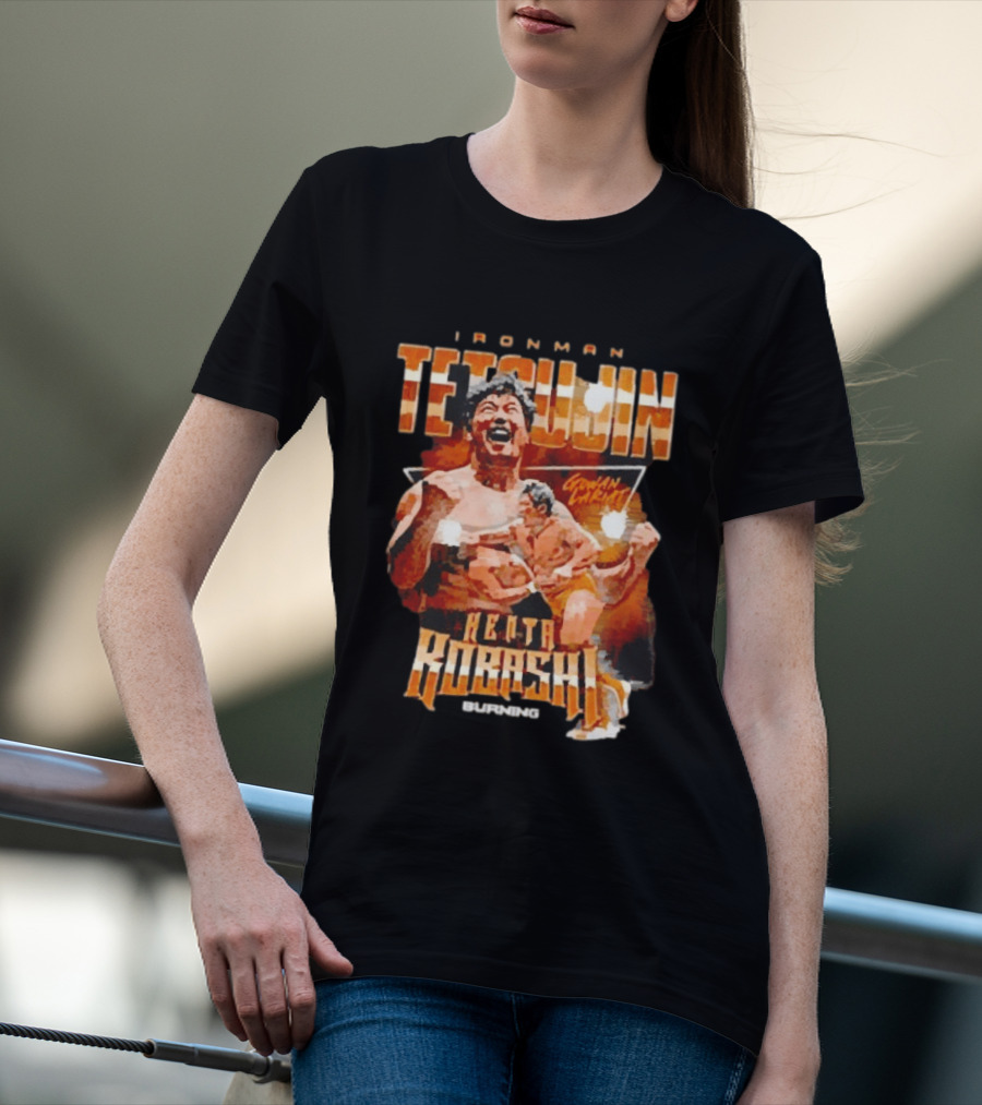 Ironman Tetsujin Kenta Kobashi Burning Japanese Wrestler T-Shirt