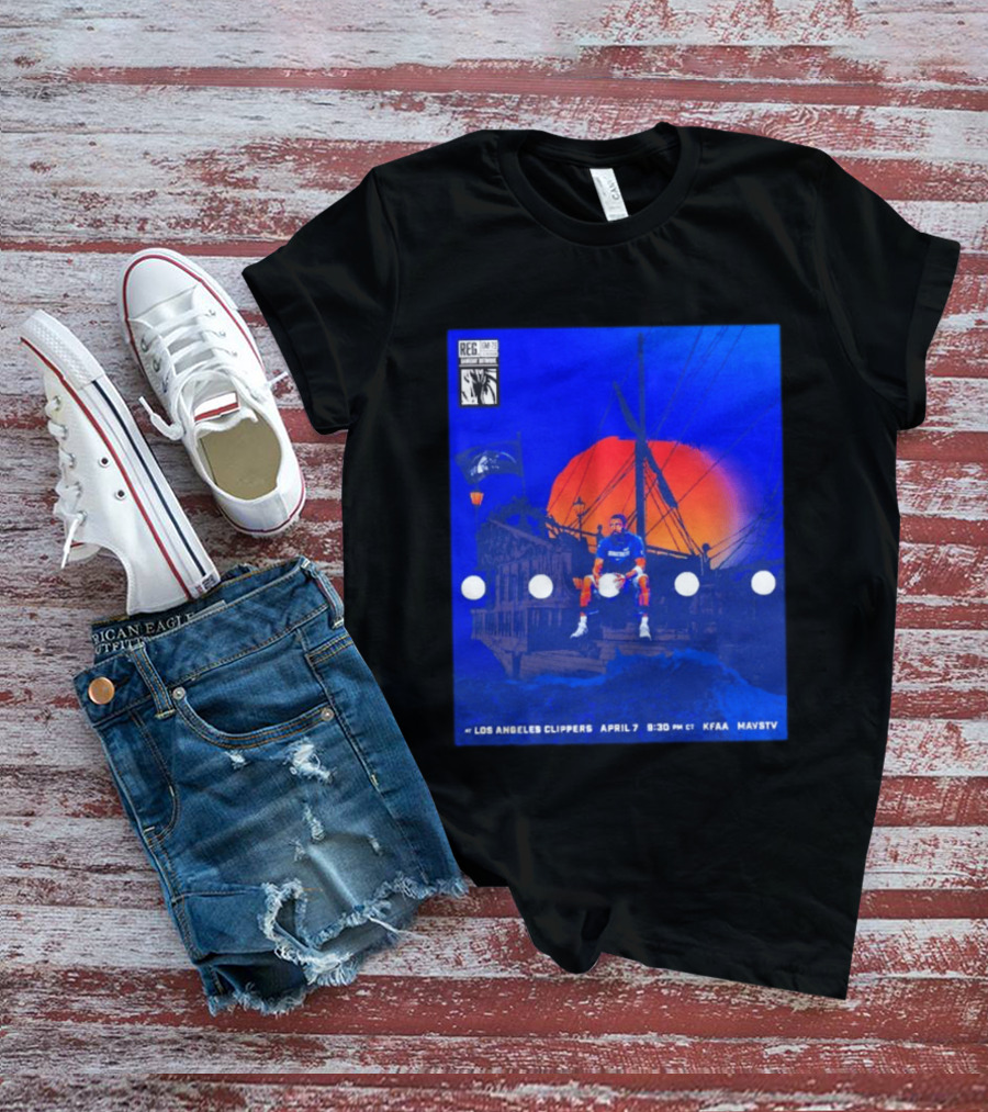 Kyrie Irving Dallas Mavericks Game At Los Angeles Clippers April 7 9:30 PM KFAA MavsTV T-Shirt