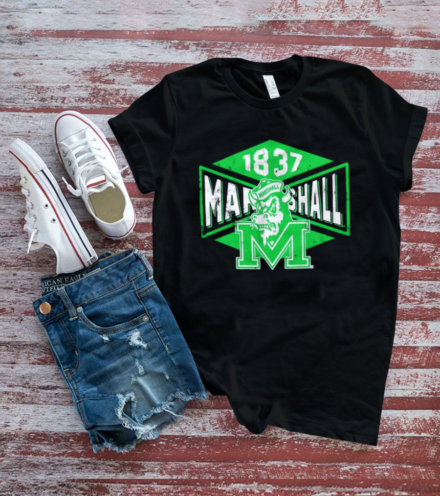Marshall Thundering Herd 1837 Vintage Retro Team Spirit T-Shirt