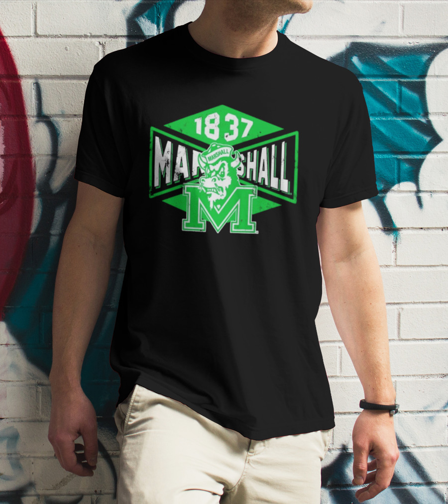 Marshall Thundering Herd 1837 Vintage Retro Team Spirit T-Shirt