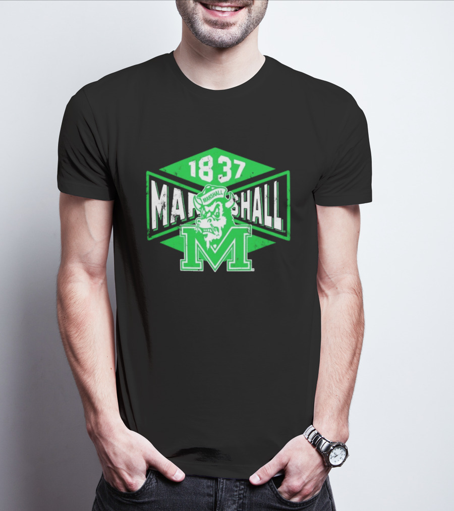 Marshall Thundering Herd 1837 Vintage Retro Team Spirit T-Shirt