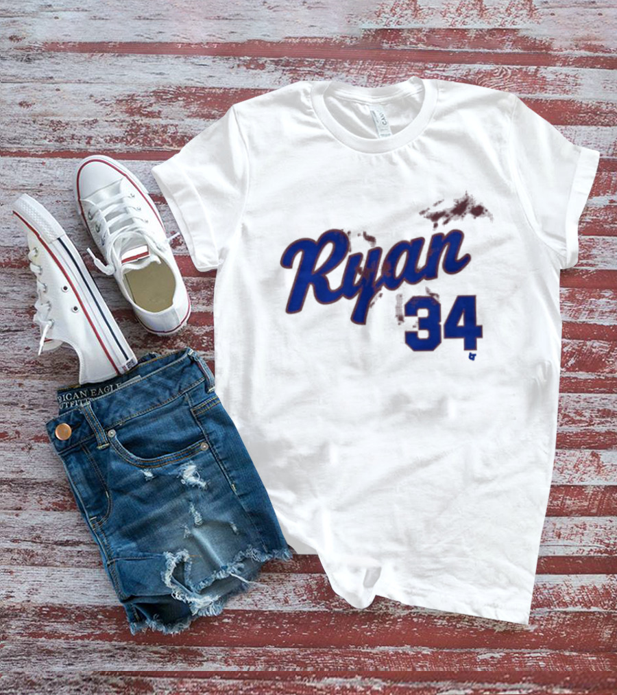 Ryan 34 Bloody Baseball Legend T-Shirt
