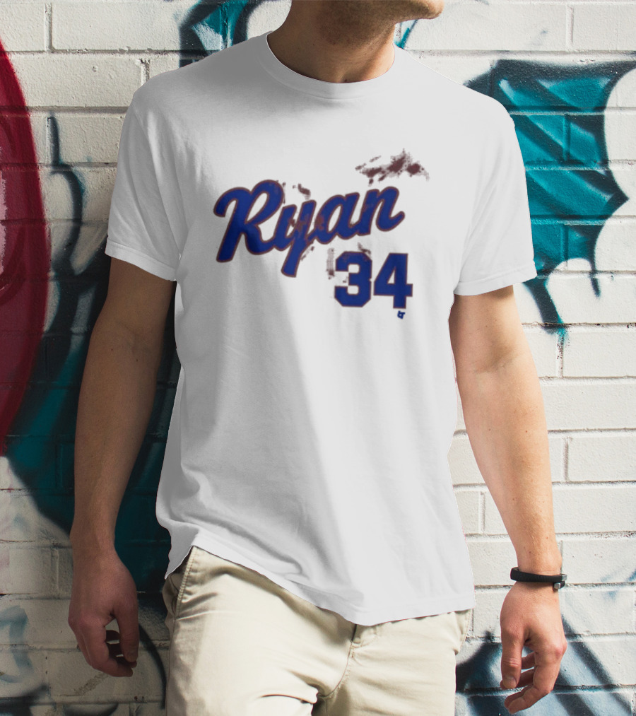 Ryan 34 Bloody Baseball Legend T-Shirt
