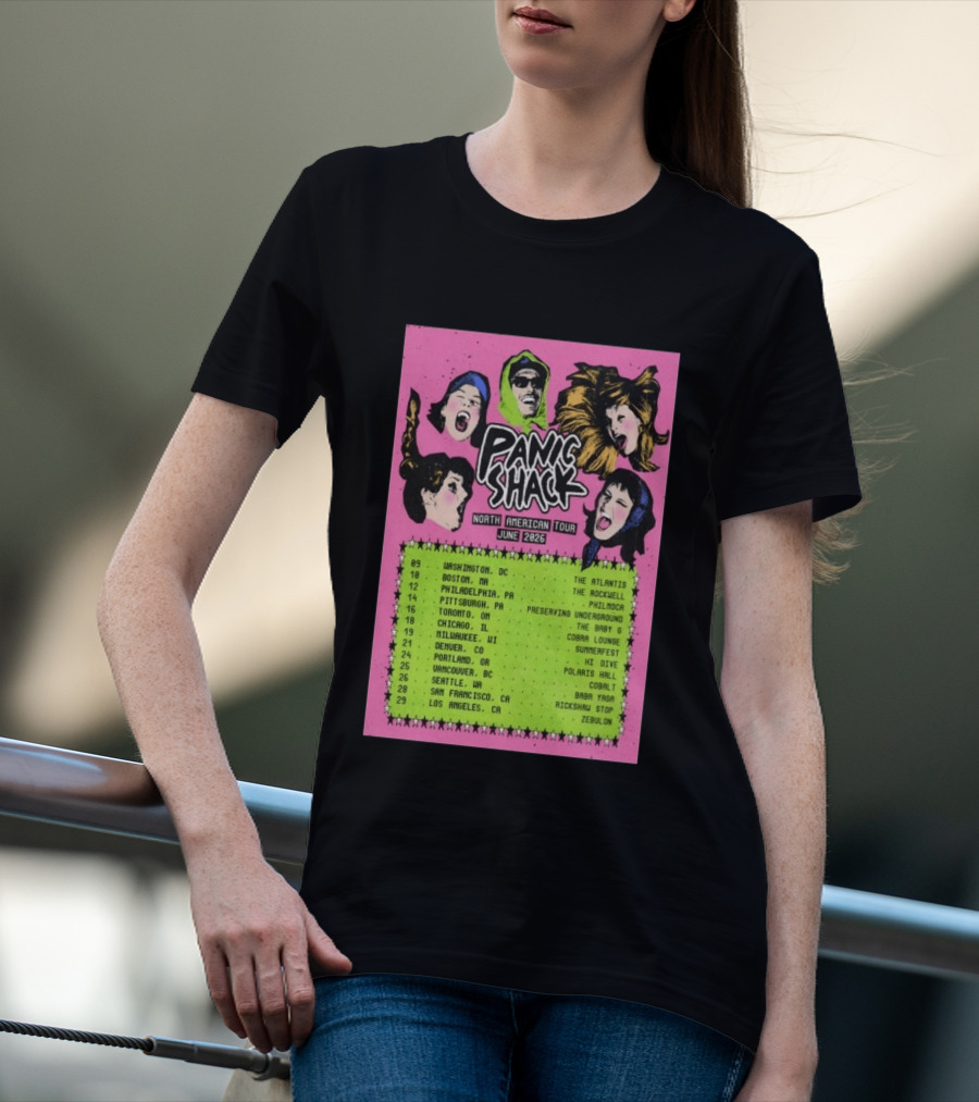 Panic Shack Na June 2026 Tour T-Shirt