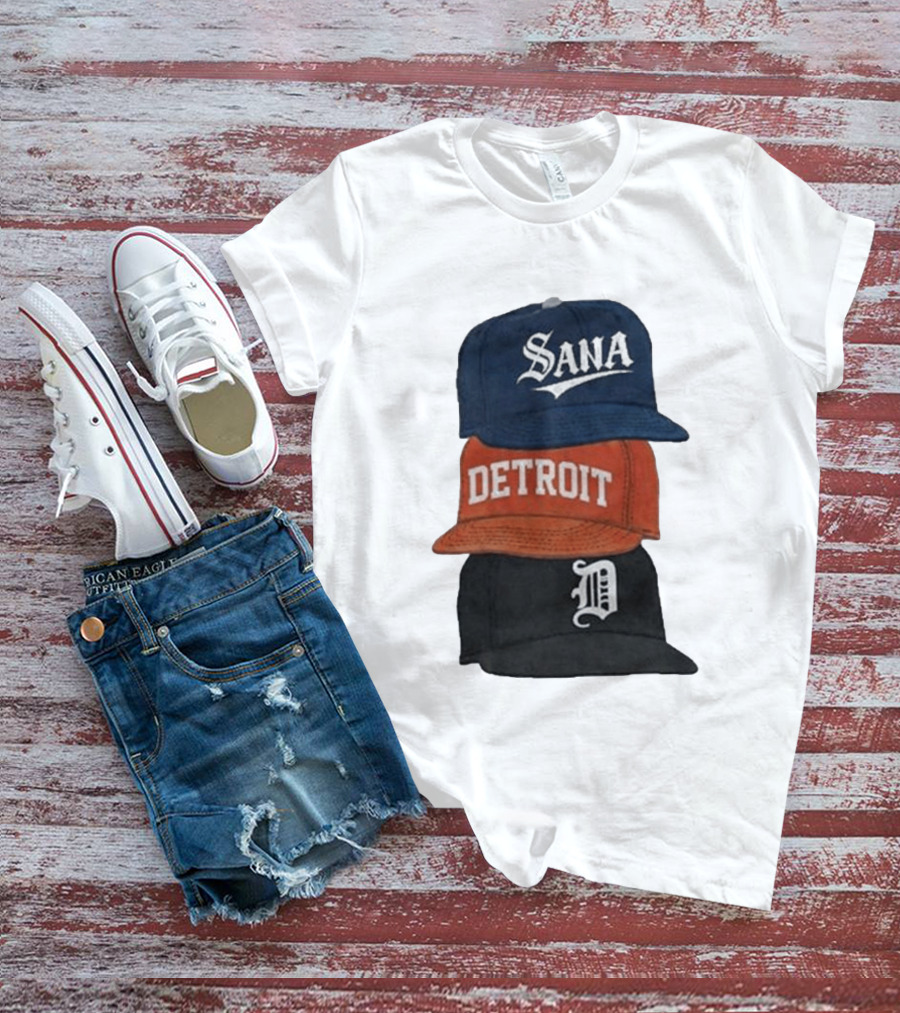 Sana Detroit Vintage Baseball Cap Collection D T-Shirt