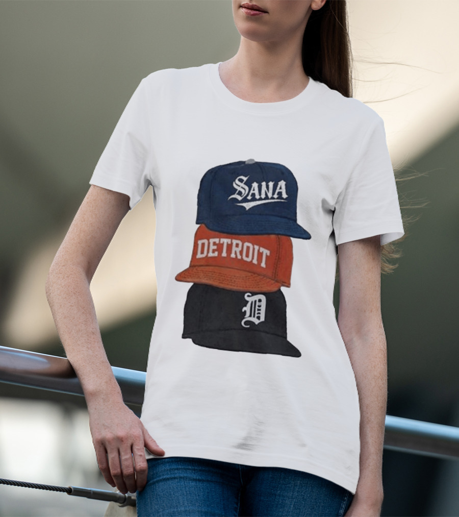 Sana Detroit Vintage Baseball Cap Collection D T-Shirt