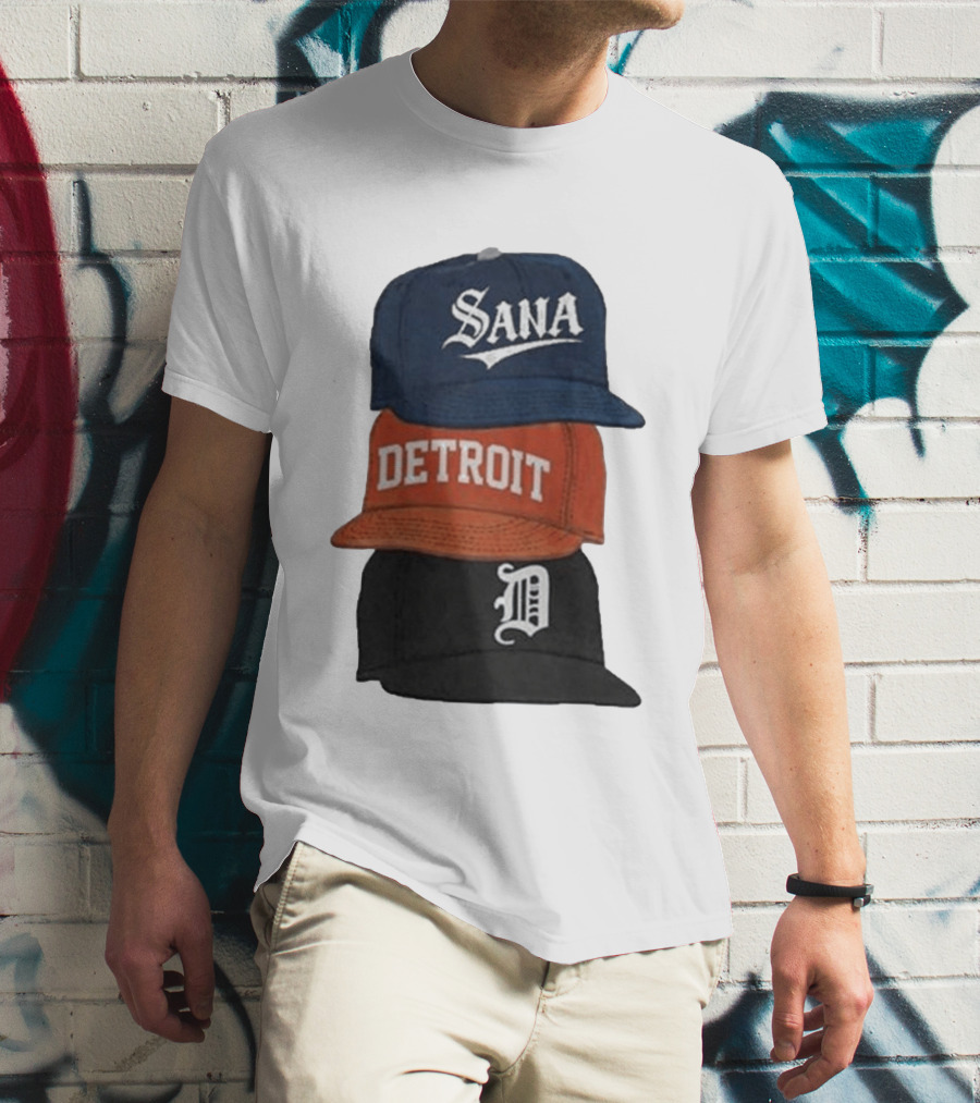Sana Detroit Vintage Baseball Cap Collection D T-Shirt