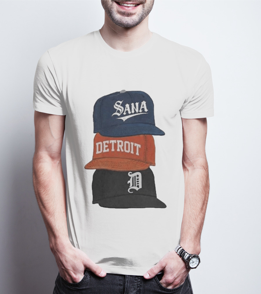 Sana Detroit Vintage Baseball Cap Collection D T-Shirt