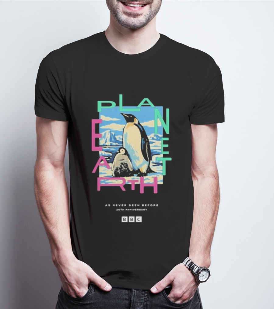 Bbc Earth Planet Earth Penguin As Never Seen Before 50th Anniversary T-Shirt