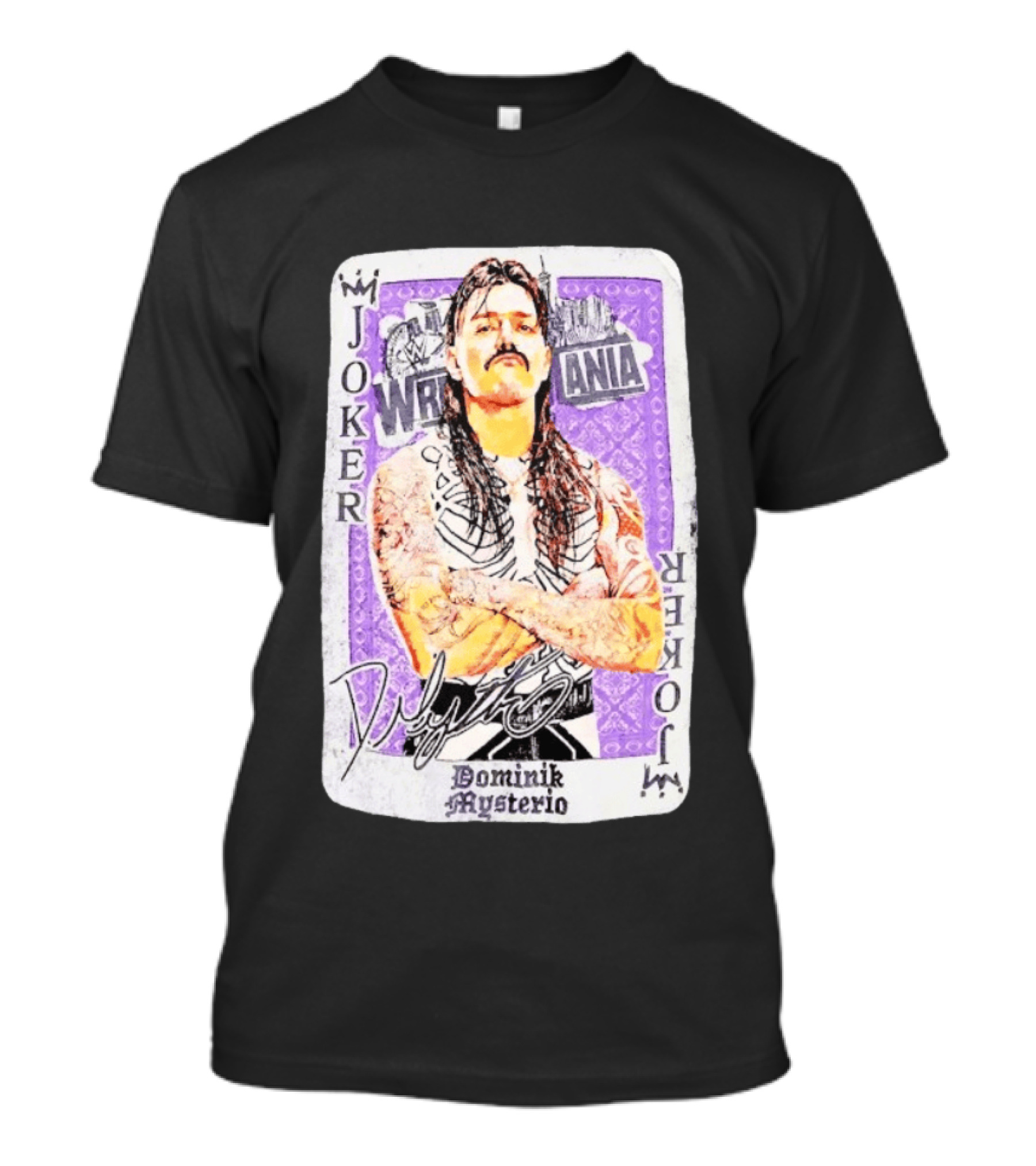 WWE WrestleMania Joker Card Dominik Mysterio T-Shirt