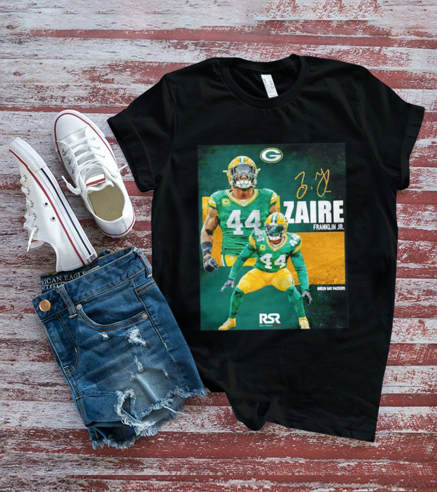 Zaire Franklin Jr Green Bay Packers 44 Signature Edition T-Shirt