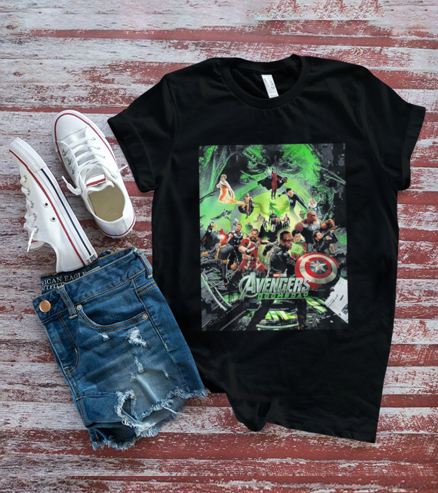 Marvel Avengers Doomsday Teaser Captain America Iron Man Hulk Thor Black Widow Guardians Of The Galaxy T-Shirt