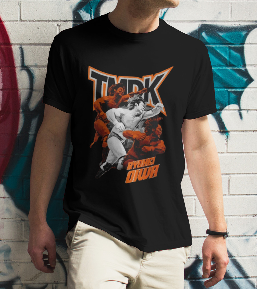 TMDK Ryohei Oiwa The Grip Wrestling Action Orange T-Shirt