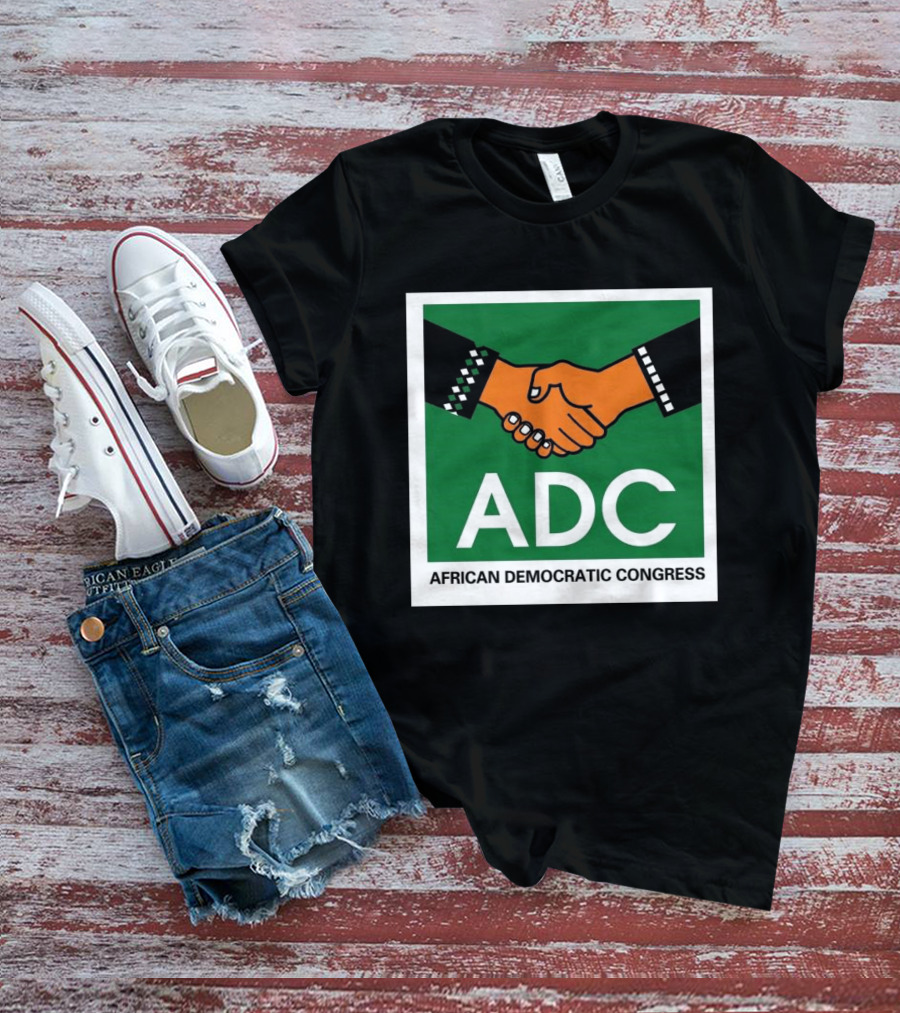 ADC African Democratic Congress Handshake Icon Green T-Shirt