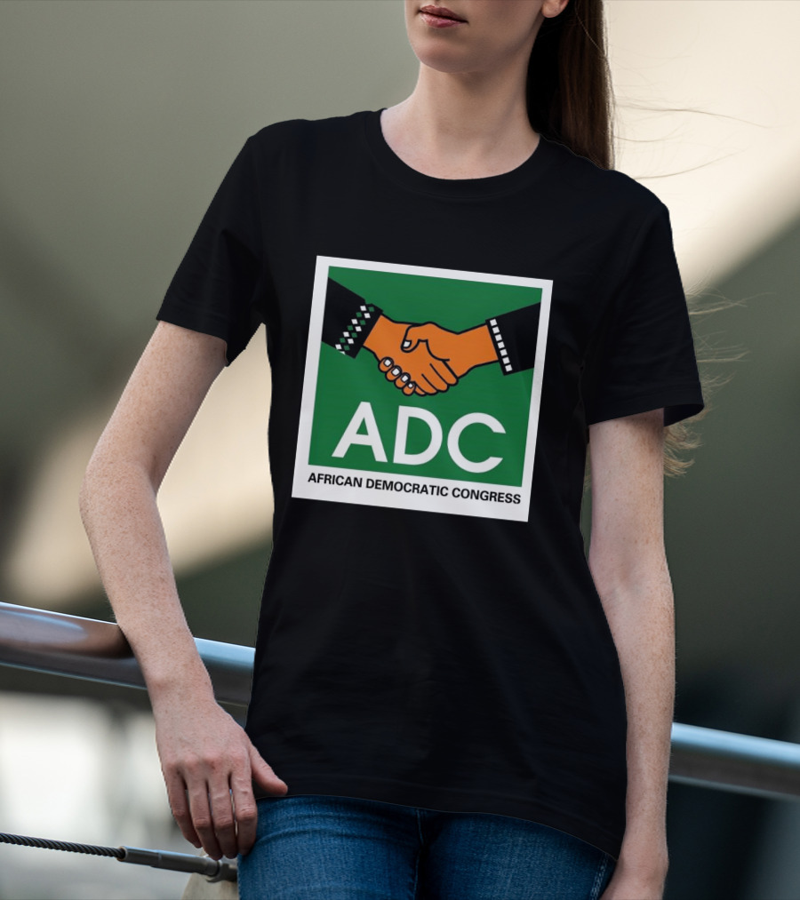 ADC African Democratic Congress Handshake Icon Green T-Shirt