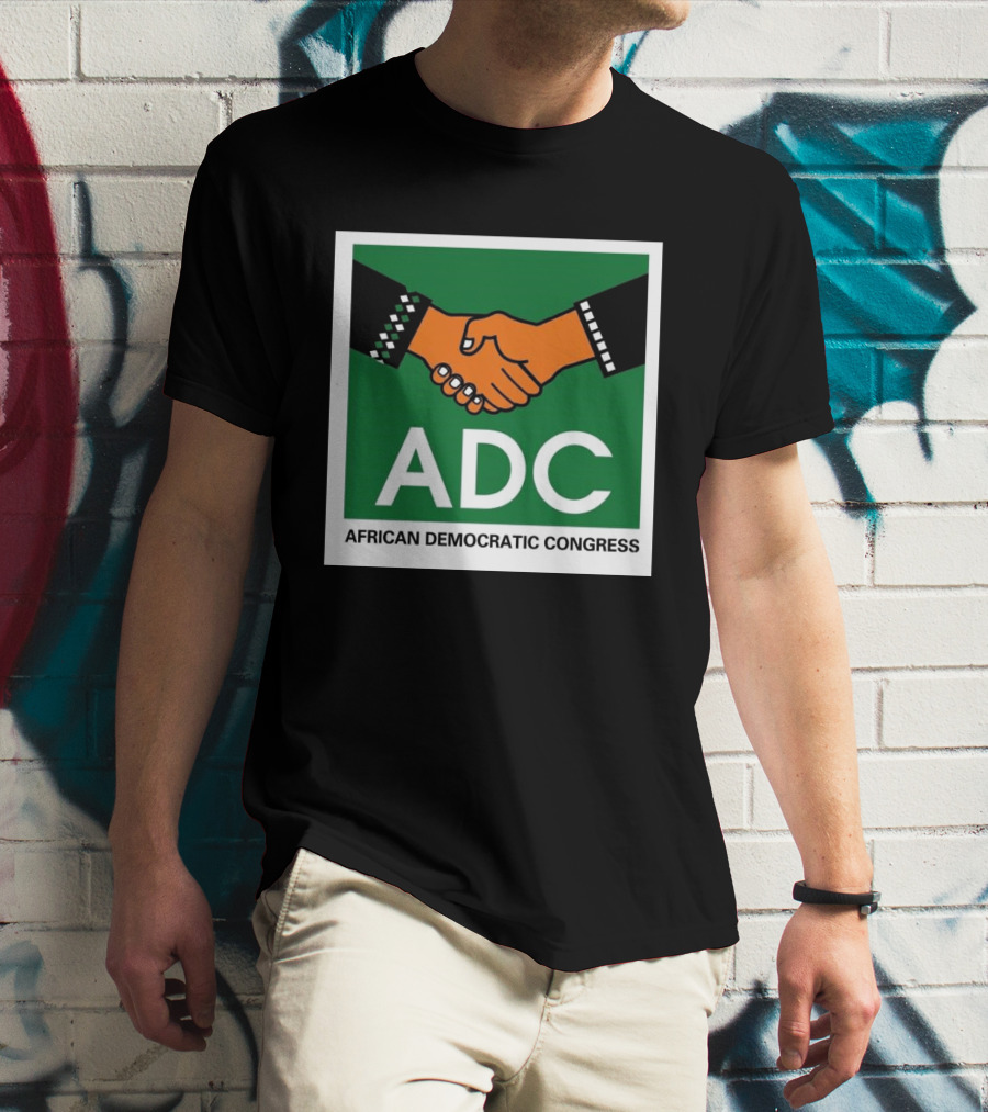 ADC African Democratic Congress Handshake Icon Green T-Shirt