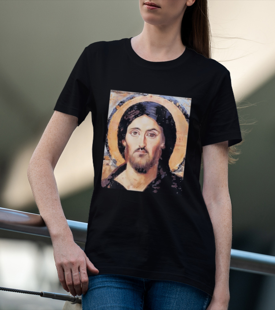 Jesus Christ Pantocrator Icon St. Catherine's Monastery Sinai T-Shirt
