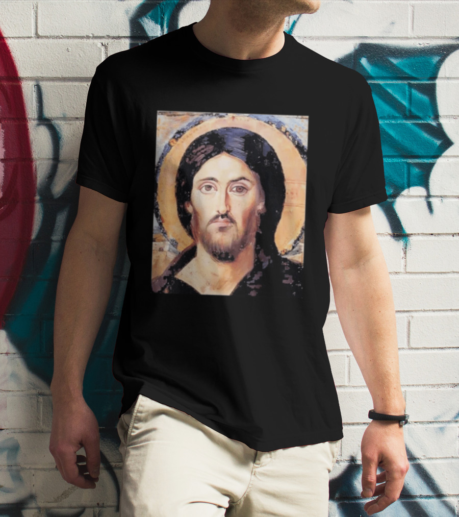Jesus Christ Pantocrator Icon St. Catherine's Monastery Sinai T-Shirt