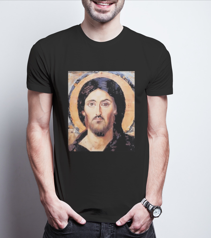 Jesus Christ Pantocrator Icon St. Catherine's Monastery Sinai T-Shirt